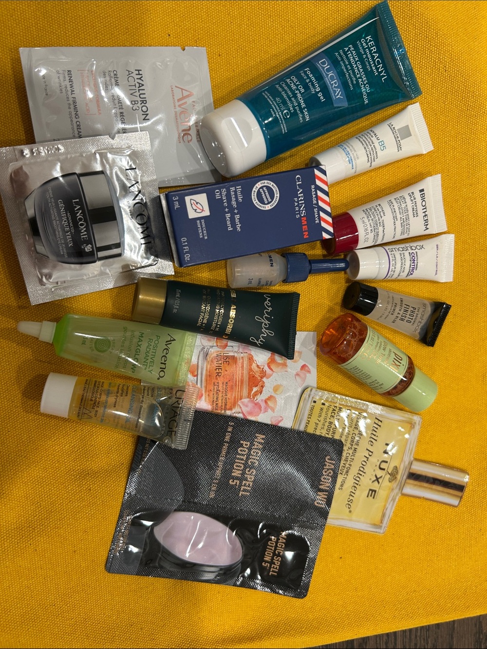 assorted skin care samples bundle